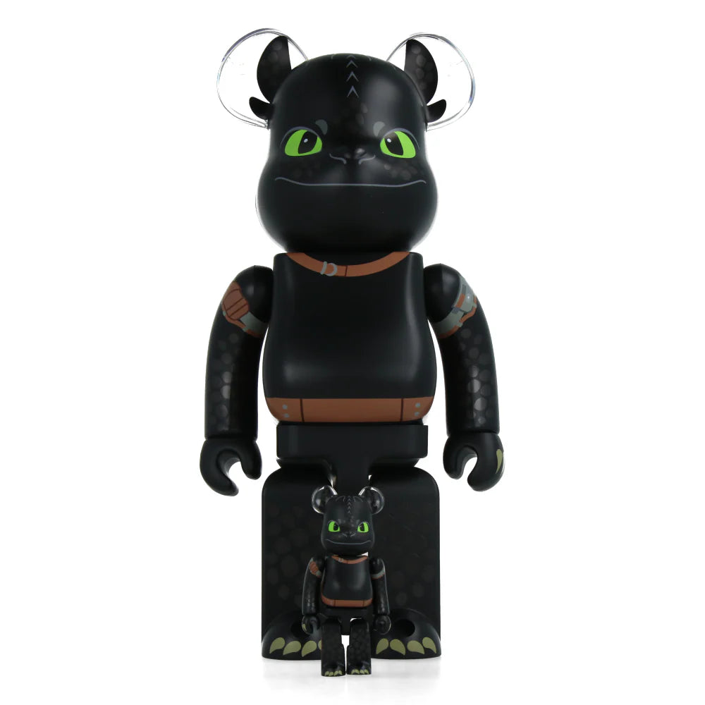 100% & 400% Bearbrick set - Toothless