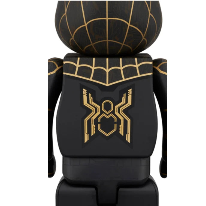 400% & 100% Bearbrick - Spiderman - No Way Home (Black & Gold Suit)