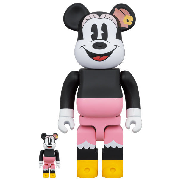 400% & 100% Bearbrick-setti - Minni Hiiri (Lounaslaatikko)