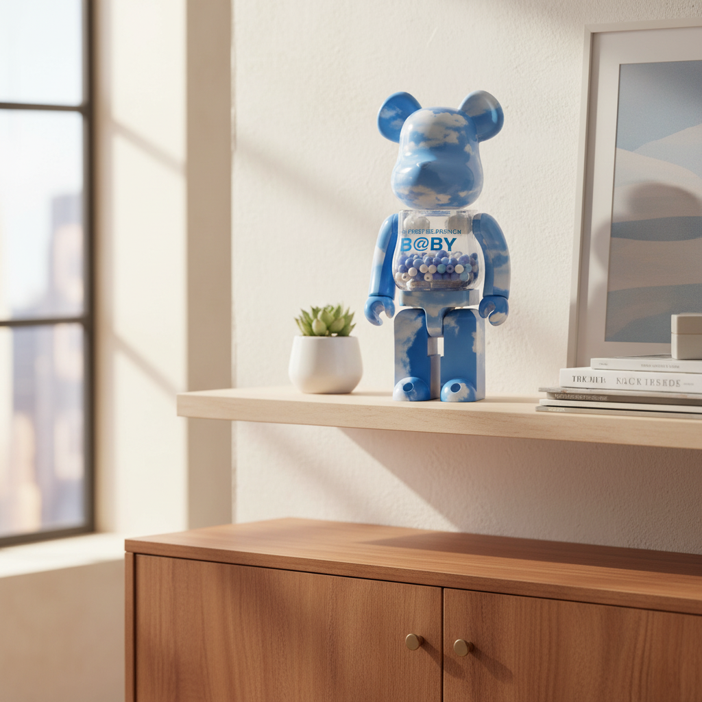 400% & 100% Bearbrick set - My First Bearbrick Baby (Blue Sky edition)