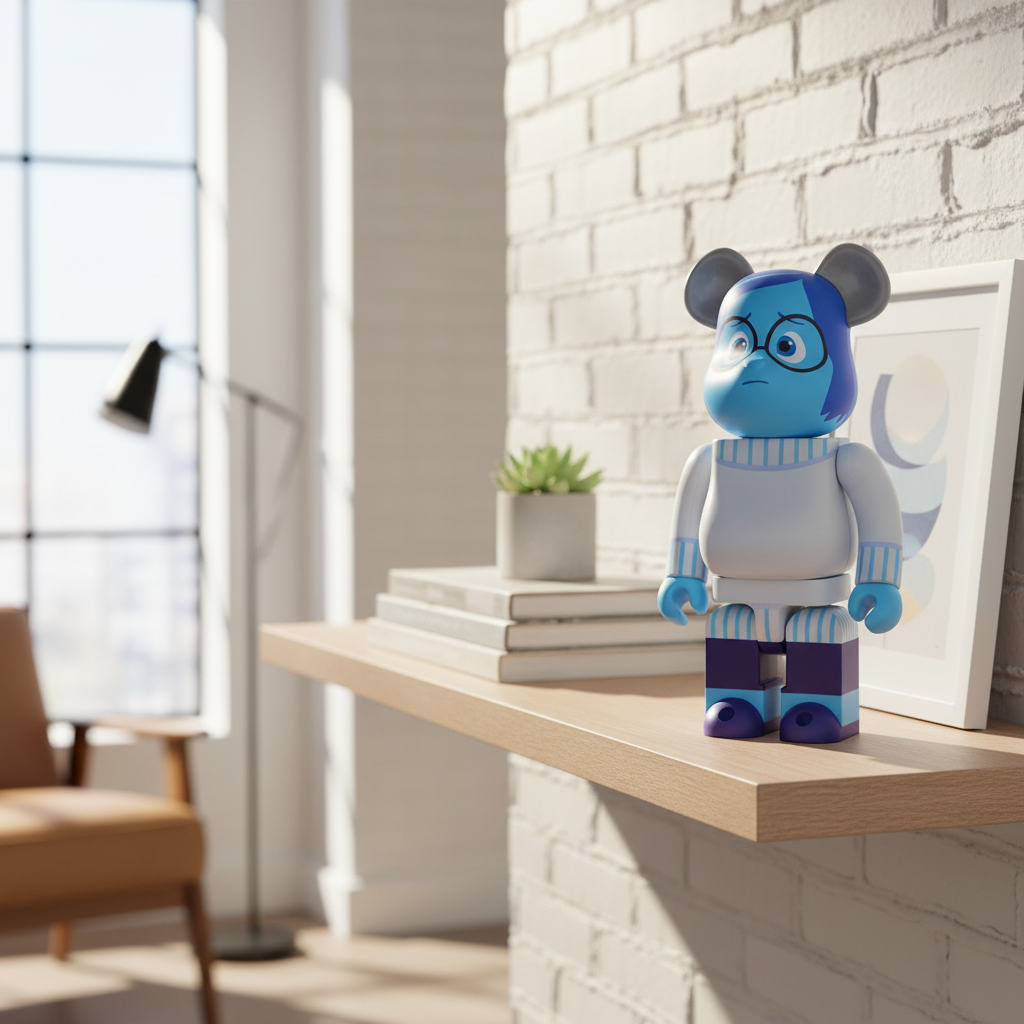 400% Bearbrick - Sadness (Inside Out)