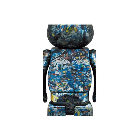 400% & 100% Bearbrick -setti – Jackson Pollock Studio (Chrome-versio)