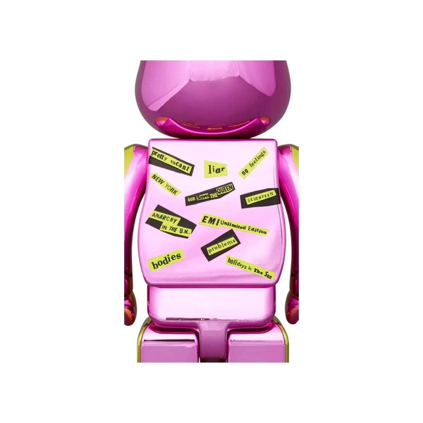 400% + 100% Bearbrick set - Sex Pistols - Never Mind the Bollocks (Chrome Edition)