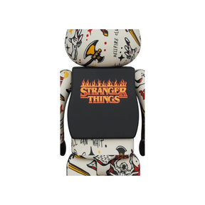 400% & 100% Bearbrick Set - Hellfire Club (Stranger Things)
