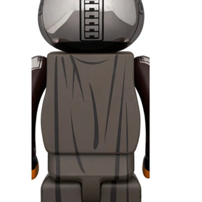 400% & 100% Bearbrick - The Mandalorian Chrome ed. (BWWT3)