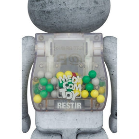 400% & 100% Bearbrick set - My First Bearbrick Baby (Concrete)