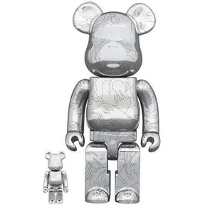 100% & 400% Bearbrick sæt - Aape By Bathing Ape(r) - 10th Anniversary