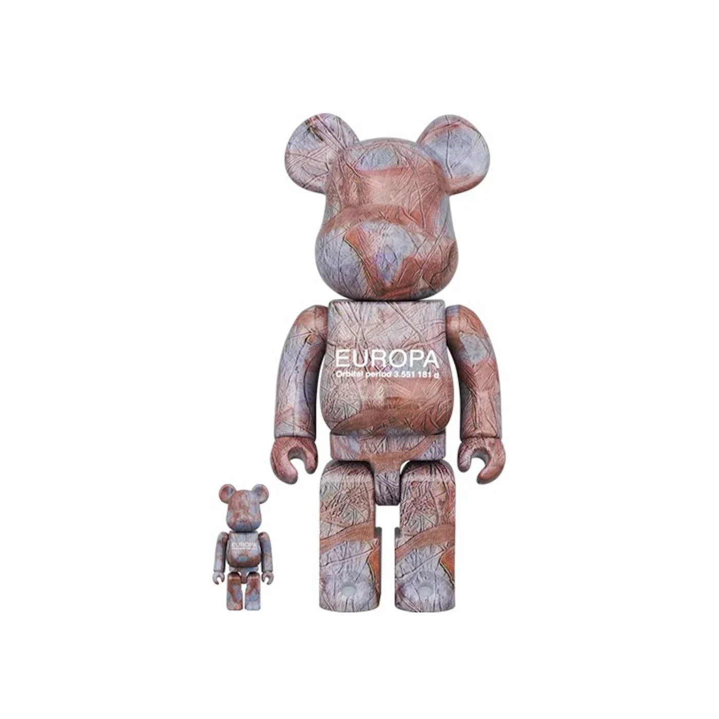 100% & 400% Bearbrick sæt - Europa (NASA)