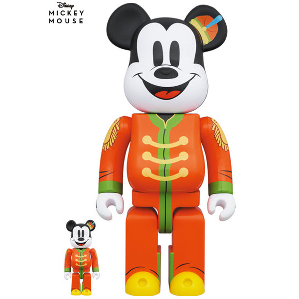 400% & 100% Bearbrick-setti - Mikki Hiiri (Bändikonsertti)