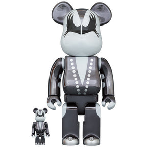 400% & 100% Bearbrick-setti - KISS Demon (kromiversio)
