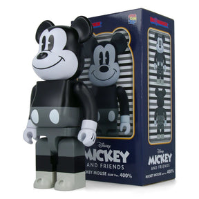 400% Bearbrick -  Mikki Hiiri (Musta & Valkoinen)