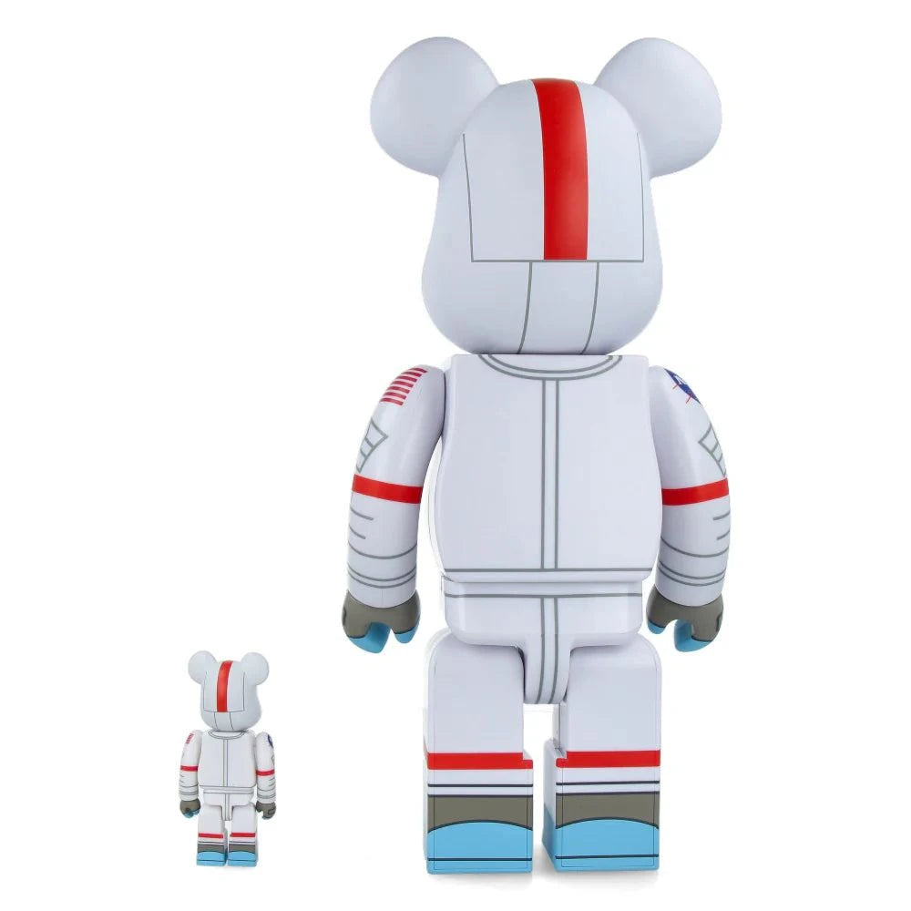 400% & 100% Bearbrick Sæt - Apollo 17 Astronaut (NASA)