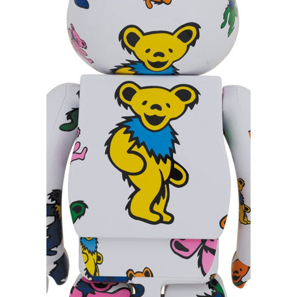 400 % & 100 % Bearbrick -setti – Grateful Dead (Dancing Bears Pattern)