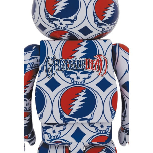 400% ja 100% Bearbrick-setti - Grateful Dead (Steal Your Face)