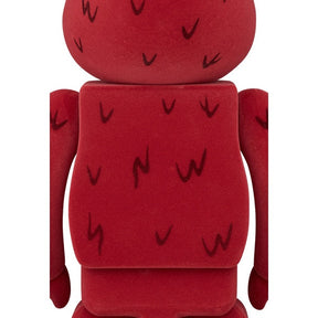 400% & 100% Bearbrick-setti - Elmo (nukkapintainen)