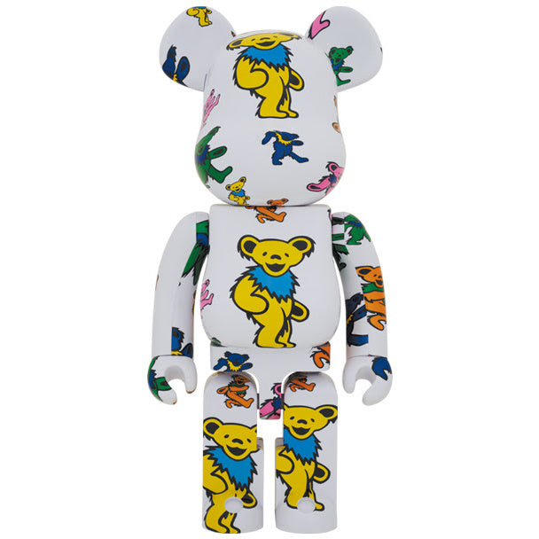 400 % & 100 % Bearbrick -setti – Grateful Dead (Dancing Bears Pattern)
