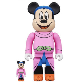 400% ja 100% Bearbrick-setti – Mikki Hiiri (Taikurin oppipoika)