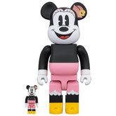 400% & 100% Bearbrick-setti - Minni Hiiri (Lounaslaatikko)