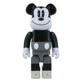 400% Bearbrick -  Mikki Hiiri (Musta & Valkoinen)
