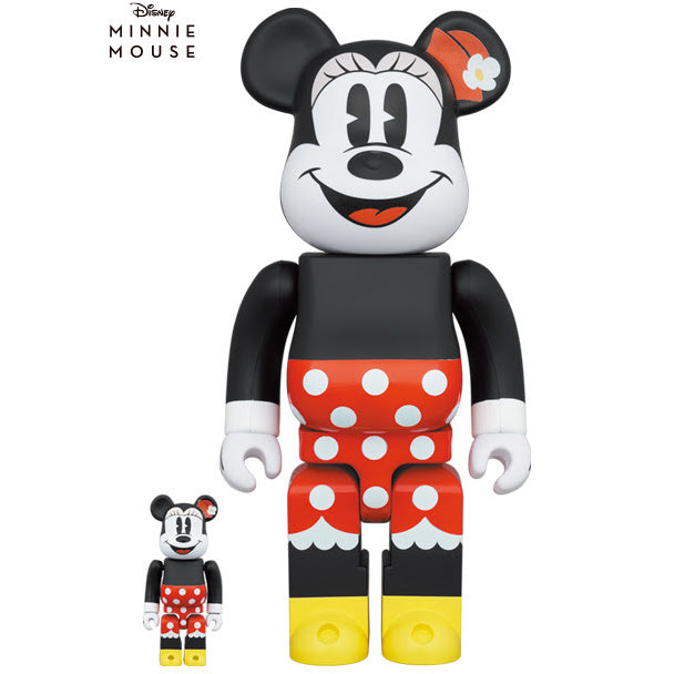 400% & 100% Bearbrick-setti - Minni Hiiri (Walt Disney)