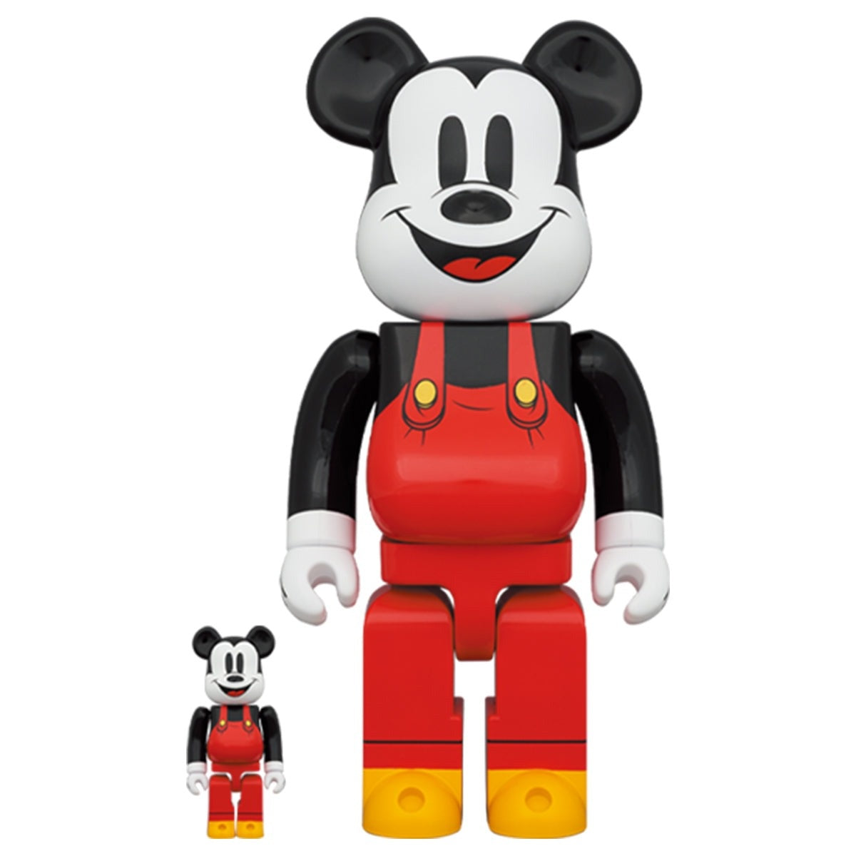400% & 100% Bearbrick-setti - Mikki Hiiri (Veneenrakentajat)